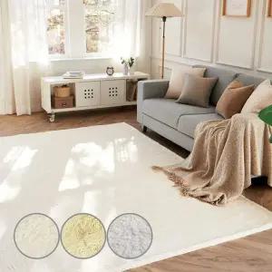 부드러운 극세사 인조 토끼털 거실러그 사계절 카페트 100X150
