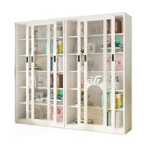 원목 도어 유리문 책장 사무실 슬라이딩 진열장