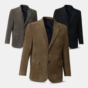 남성 겨울 코듀로이 골덴 마이 콤비 자켓 YWC01 중년