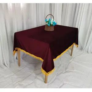 벨벳 행사용 테이블보 180cmx150cm/웨딩홀/장식/교회/전시회/회사/사무실/고정/뷔페/방수/무지/대형/캠핑