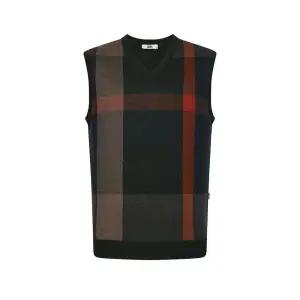 [닥스]울혼방 빅체크 브이넥 베스트__DKW3SWVE460E1