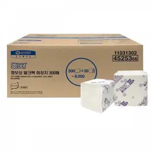 4525366 화장지 화장실휴지 점보롤 뽀삐 엠보싱 벌크팩 300매