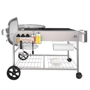 웨버 22인치 및 18인치 주전자용 그릴 테이블 테이블용 스탠드 카트 점보조 마스터 터치 숯 야외 공연자 액세서리 외부용