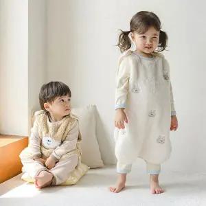 [보리보리/루나스토리]아기 유아 극세사 수면조끼 잠옷 실내조끼 2종