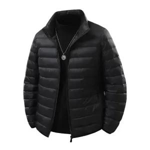 남성용 패딩 점퍼 오리털 야상 경량 추동 빅사이즈 하이넥 보온 트레이닝 힛템