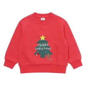 래핑차일드 (RD) 크리스마스 기모 맨투맨티셔츠 (85C29332220)