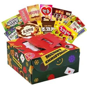 스낵24 메리 크리스마스 스위트 케이크 상자 과자선물세트