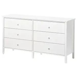 [이케아] KILBERGET 실베리에트 6칸 서랍장 144x78cm/침실서랍장/옷장/6단서랍장/수납장