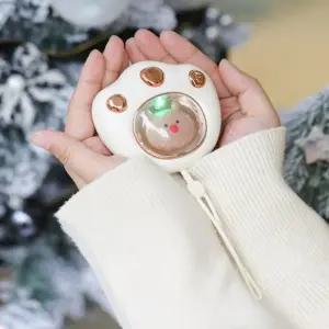 휴대용 고양이발 전기 전자 핫팩 충전식 손난로 핸드워머 사무실