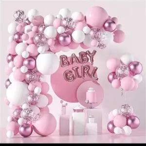 핑크풍선세트 베이비걸 돌잔치 가게장식 파티용품