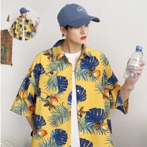 (놀꿈)휴양지 비치 남성 예쁜 하와이안 남방 루즈핏 셔츠