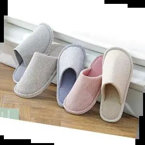 거실슬리퍼 스트라이프 실내화 여성용 층간소음 슬리퍼 거실화