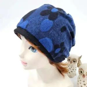 여성 비니 모자 롱 기모 겨울 중년 방한 패션