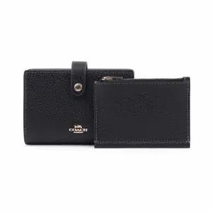 [명품] 반지갑 여성 명품 소가죽지갑 시그니처 코인 카드지갑 CCL70IMBLK