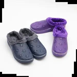 할머니슬리퍼 여성 발편한 겨울 털 슬리퍼 012