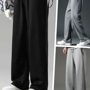 남자 와이드 트레이닝 팬츠 고무줄 밴딩 겨울 남자 기모 와이드 팬츠 슬랙스 데일리 트레이닝복 운동복