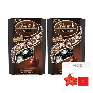 농심 린도볼 다크 200g, 2개 + 증정(린트 오너먼트, 1개 + 쇼핑백, 1개)
