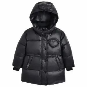 컬리수 HC04 샤이닝미디기장점퍼BK 아동 키즈 초등 겨울 여아 여자아이 오리털 중간길