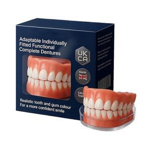 성형 가능한 의치 실리콘 틀니 남성용 및 베니어 상하 매칭 세트 편리하고 빠르며 데 파티에