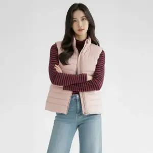 [빅히트 패션] 여성 심플라인 패딩 방한 조끼 M~2XL 빅사이즈