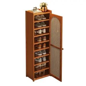 굿 대나무 현관 틈새 신발장 10단