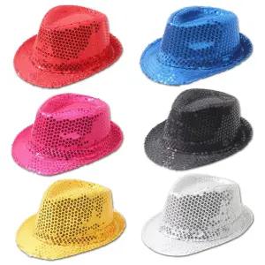 스팽글 반짝이 모자 할로윈 크리스마스 파티 행사용품 중절모 마술사모자