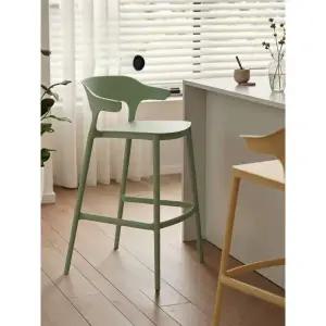 라이트그레이 북유럽 디자인 야외 65cm 플라스틱 바체어