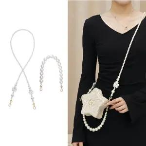 디올홀리데이 별 스타 파우치 호환 숏핸들 진주 스트랩 체인줄 부자재세트