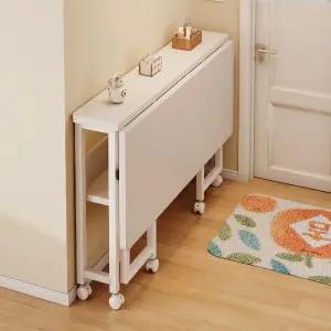 바퀴달린 접이식 테이블 책상 확장형 공간활용 노트북 탁자 컴퓨터 이동식 폴딩 간이 식탁