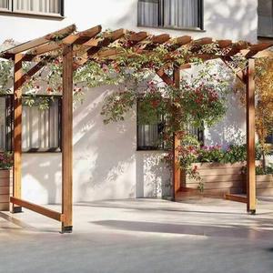 원목 파고라 야외 조립식 집테이블 작은 마당 정자