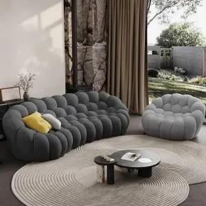 벌집 퀼팅 3인 쇼파