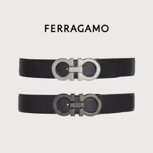 페라가모 더블 간치니 남성 가죽 리버서블 벨트