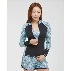 쿠기 여자 수영복 레쉬가드 쿨링 비치웨어 세트 4p (WFIGEKQ)