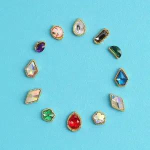 트윙클 네일 장식 화려한 컬러 네일스톤 아트 파츠 (WFIGTKX)