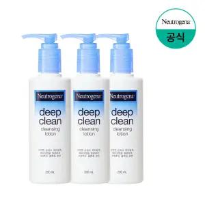 [뉴트로지나/공식] 딥클린 클렌징 로션 200g 3개 외 클렌징 모음/폼/오일/크림/세안/비누/여드름기능성/블랙헤드/피지/각질