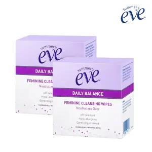 썸머스이브 데일리 밸런스 페미닌 클렌징 와입스 12P 2개