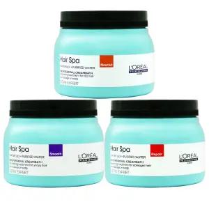 [로레알] NEW 헤어스파 크림바스 490ml (3가지타입 선택) / 너리싱 스무딩 리페어링 크림바스/헤어팩 두피팩