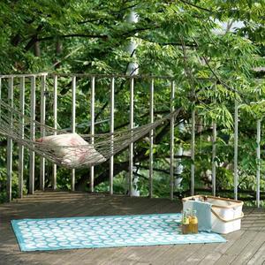 [서피니아] 카렌 핸드메이드 PVC 양면 러그 100X150 민트