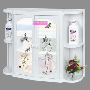 욕실수납장 양날개형 나비 욕실장 욕실 선반 고급 화장실장 수건장 플라스틱