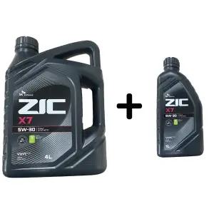 ZIC X7 5W30 SQ 4L 1개 + 1L 1개 SET 가솔린