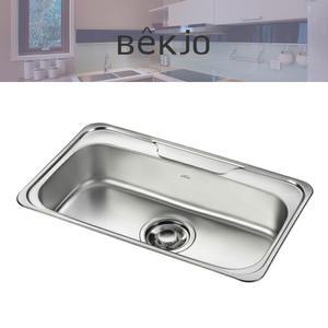백조 씽크대 씽크볼 NS850 가정용 사각 싱크대 언더볼 인테리어 배수구 포함