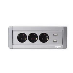 르그랑 빌트인 회전콘센트 사각 씽크대 매립 아일랜드 식탁 콘센트 3구+USB 2구