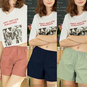 파스텔 여성 트렁크팬티 사각팬티 데일리 홈웨어 이중덧댐으로 안심 면40수