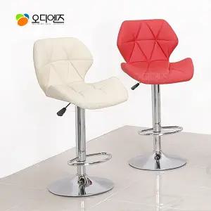 HSC2106 등받이 원터치 높이조절 좌우 360도 회전 발걸이 아일랜드 홈바 식탁 의자