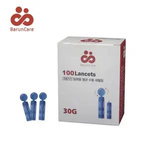 바른케어 멸균 채혈침 1박스 100개입 30게이지