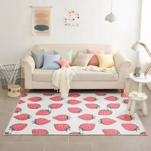 [애끌리아] 딸기 MC 극세사 러그(150x200)