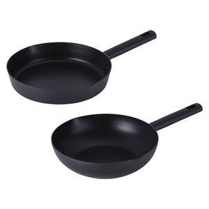 라체나 더블랙 풀인덕션 프라이팬, 28cm, 1개 + 궁중팬, 28cm, 1개