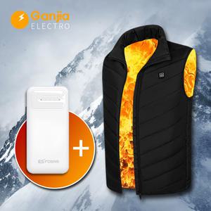 간지아일렉 발열조끼 USB 온열조끼 골프 등산 캠핑 낚시 배터리 포함