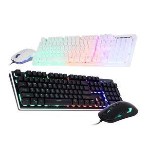 앱코 KM400 게이밍 콤보 (화이트) 키보드 마우스 세트