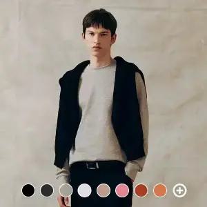 024920 언기모 테리 솔리드 맨투맨